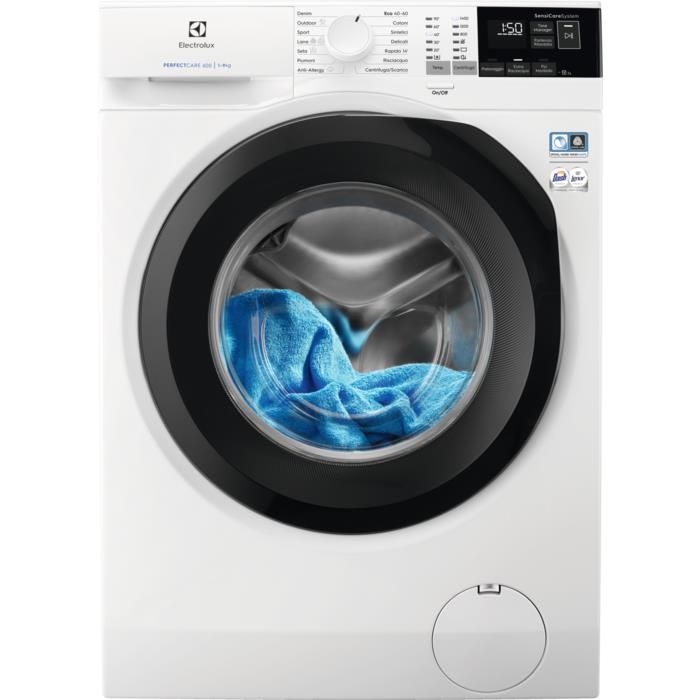 Electrolux EW6FA494 Serie 600 SensiCare Lavatrice Caricamento Frontale SensiCare System Classe Energetica A Capacità di carico 9Kg Centrifuga 1400 Giri Time Manager Più Morbido