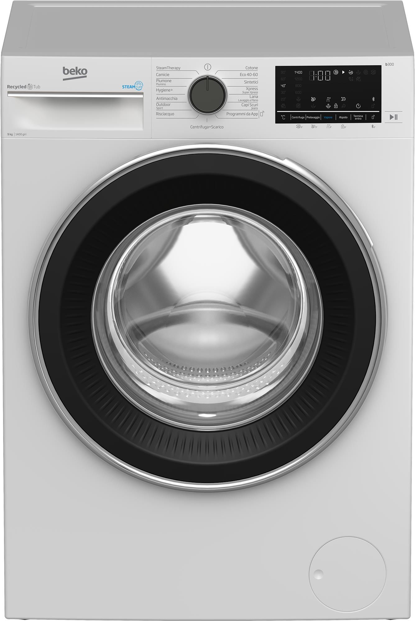 Beko BWU394B Lavatrice Caricamento Frontale 9Kg 1400 Giri/min Classe Energetica A Bianco