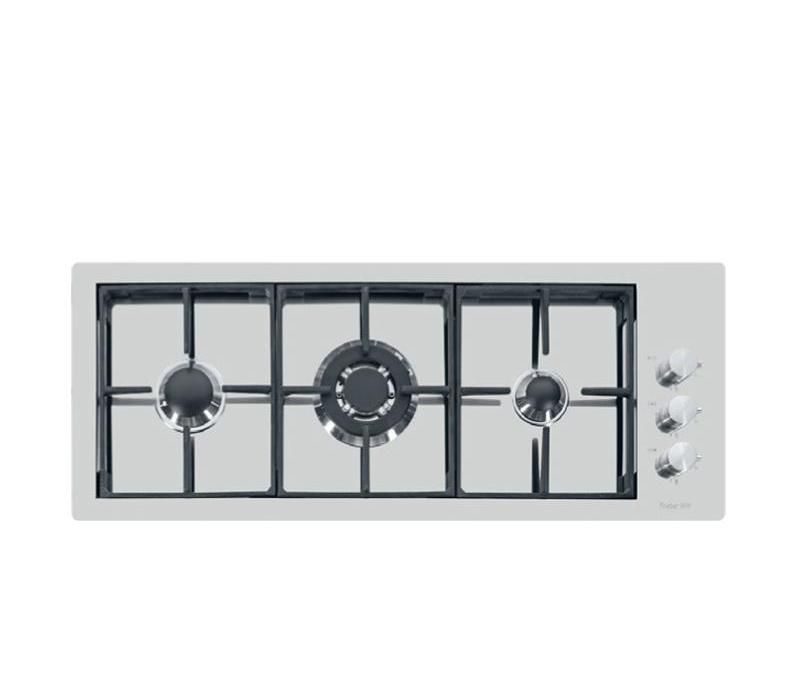 Foster 7286 032 Linea S4000 line Piano Cottura a Gas 3 Zone Griglie in ghisa 92 cm Acciaio Inox Spazzolato