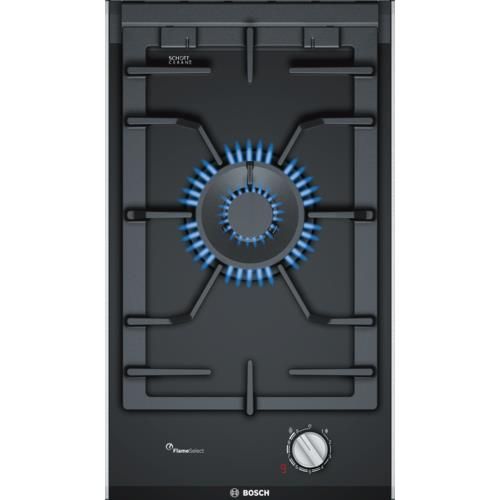 Bosch PRA3A6D70 Serie 8 Piano Cottura a Gas 1 Zona Griglie in Ghisa FlameSelect 30 cm Nero