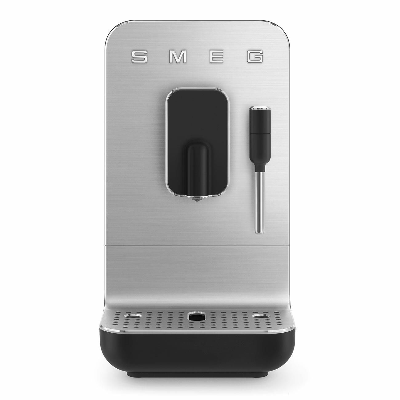 Smeg BCC02BLMEU Macchina per Caffe' Automatica Macchina per Espresso 1.4 Litri Nero/Grigio