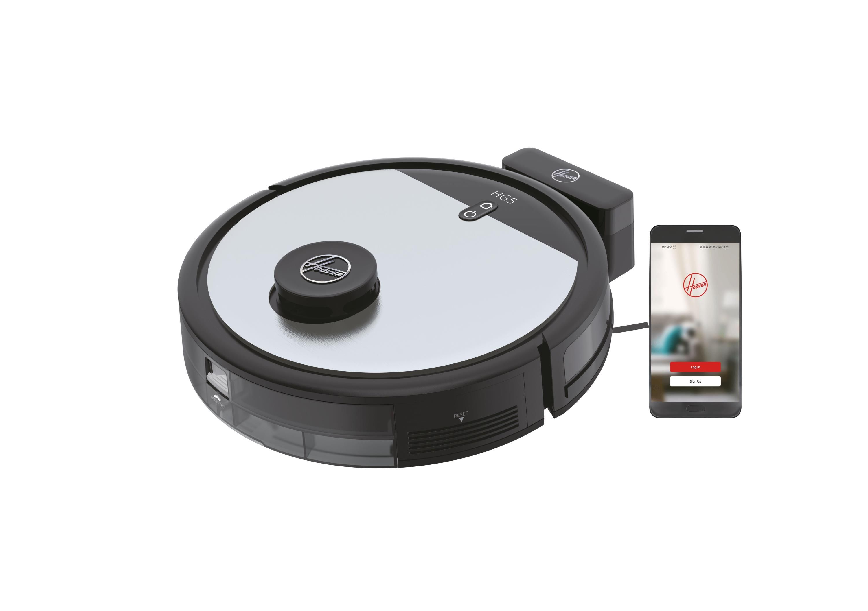 Hoover HG510D 011 Robot Aspirapolvere 0.5 Litri Grigio - Bomballa Hoover HG510D 011 Robot Aspirapolvere 0.5 Litri Grigio