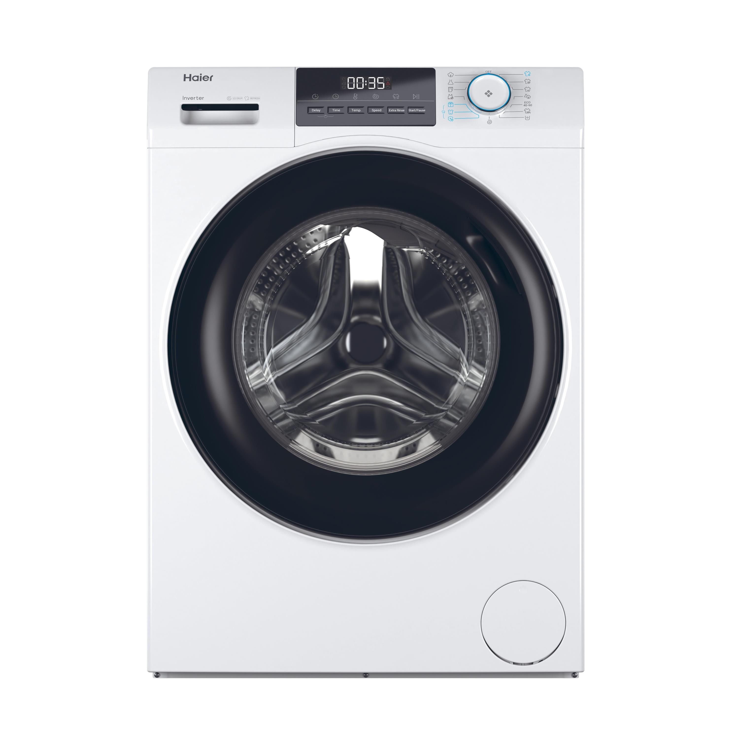 Haier HW100-BP14929A-S Lavatrice a carica frontale 10Kg 1400 giri Classe A 15 programmi Motore Inverter 60x57x85 bianco