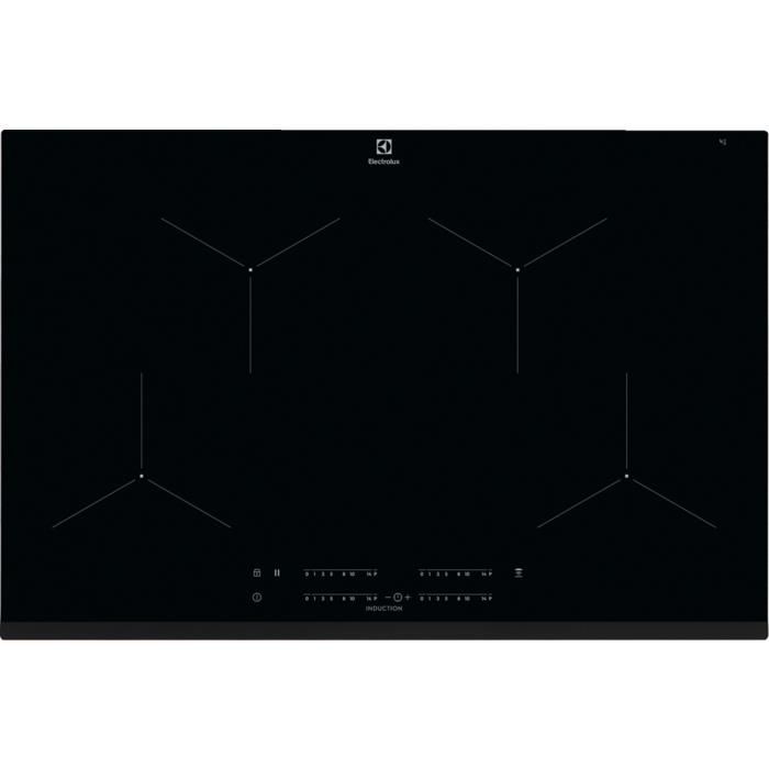 Electrolux EIT81443 Piano cottura a Induzione in Vetroceramica 4 Zone 80 cm Connessione Hob2Hood Nero