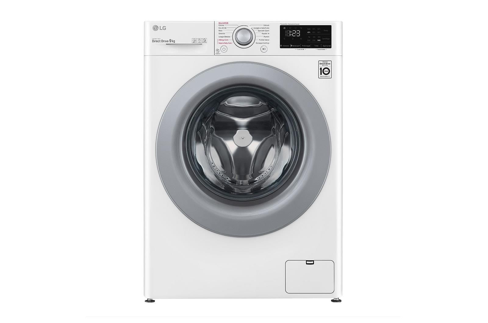 LG F4WV309S4E Lavatrice Carica Frontale Direct Drive AI DD Classe energetica B Capacita' di carico 9 Kg Centrifuga 1400 giri Motore Inverter Vapore Allergy care - Bomballa LG F4WV309S4E Lavatrice Carica Frontale Direct Drive AI DD Classe energetica B Capacita' di carico 9 Kg Centrifuga 1400 giri Motore Inverter Vapore Allergy care