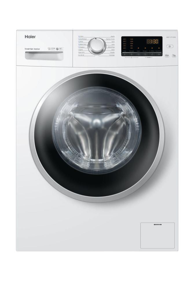 Haier HW07-CP1439N Lavatrice Carica Frontale Partenza Differita Vapore Classe energetica A Capacità di carico 7Kg Centrifuga 1400 Giri Motore Inverter BPM