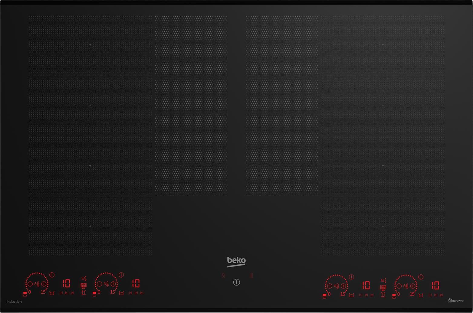 Beko HII88810NTI Piano Cottura ad Induzione 8 Zone 80 cm Nero