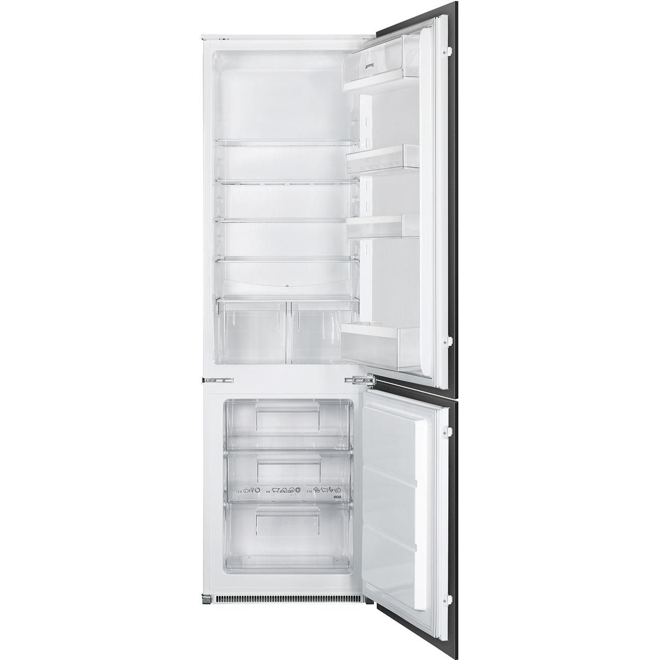 Smeg C4172F Estetica Universale Frigorifero Combinato da Incasso Statico Capacità 268 Litri Classe energetica F (A+) 178 cm Cerniera a Destra