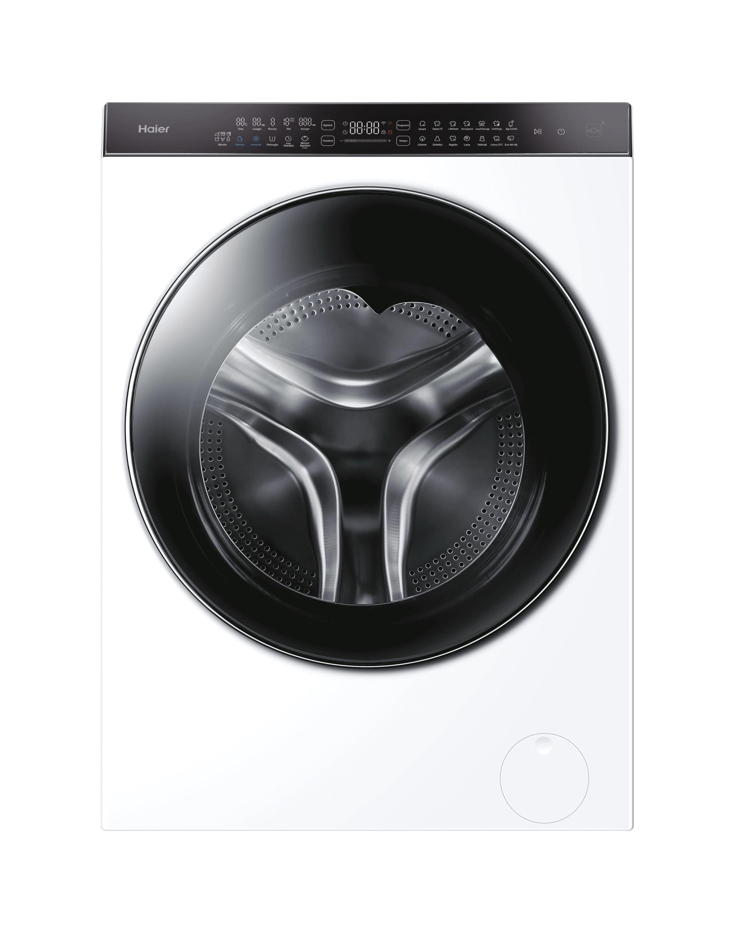 Haier Super Drum Series 9 HWD100-BD1499U1N Lavasciuga Libera Installazione Caricamento Frontale 1400rpm 106Kg Bianco Classe Energetica D
