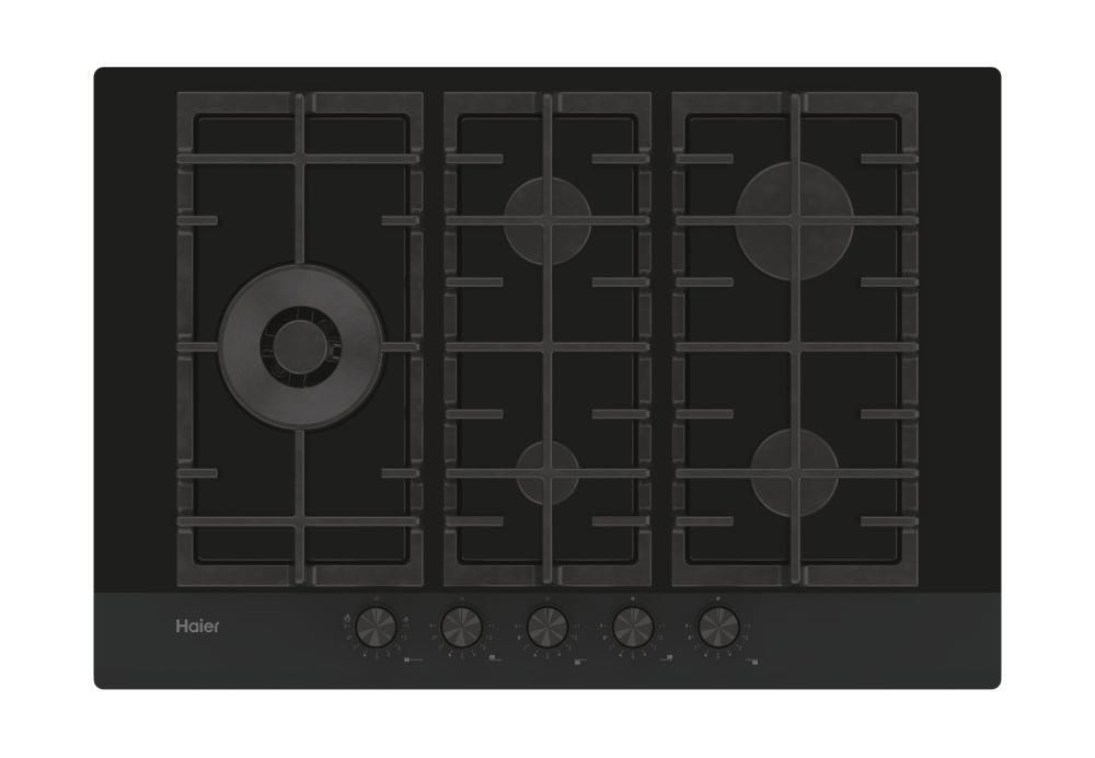 Haier I-Move Gas On Glass Serie 6 HAVG7WL4HBPB Piano cottura a gas su vetro 5 zone Nero