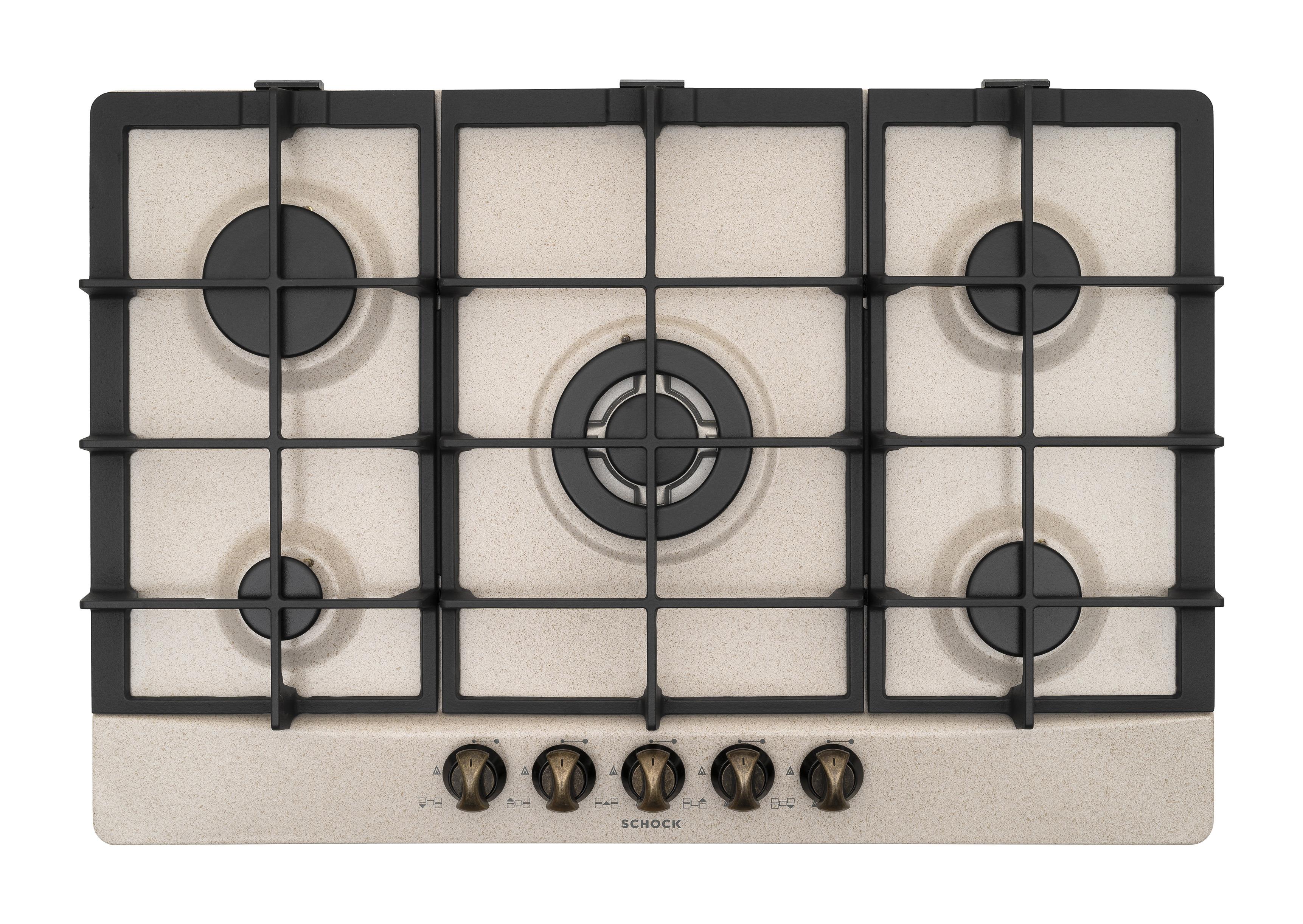 Schock PRIMUS PC75 AVG Piano cottura a gas cm 75 5 fuochi avena