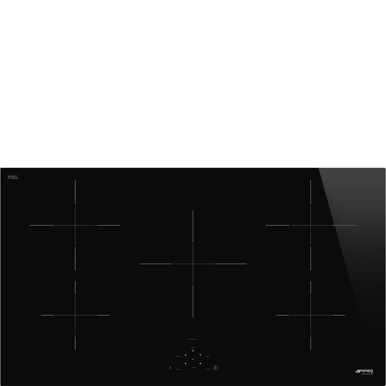Smeg SI2951D Piano Cottura ad Induzione 5 Zone 90 cm Nero