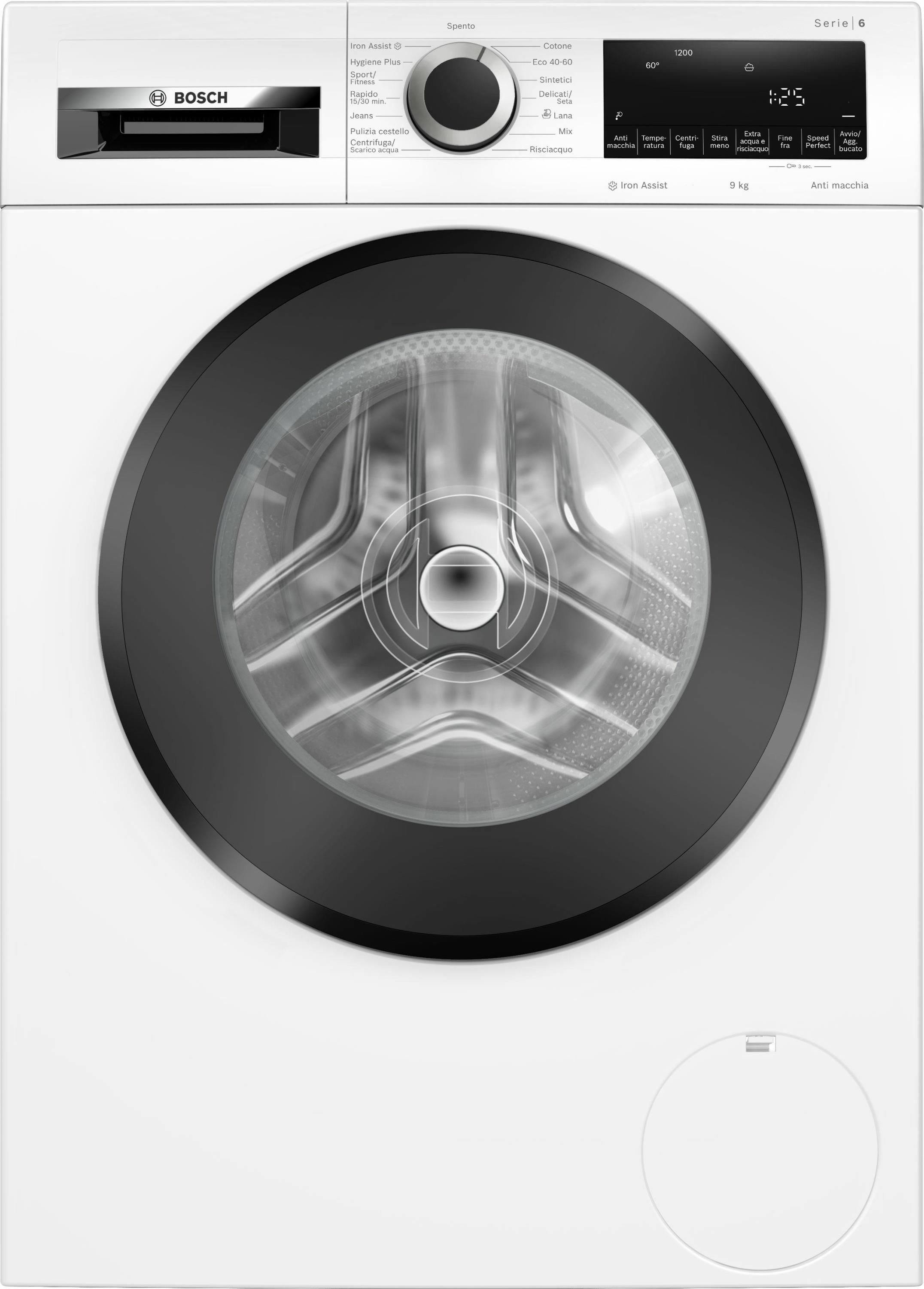 Bosch Serie 6 WGG142Z9IT Lavatrice a Carica Frontale 9kg 1200 rpm Classe Energetica A