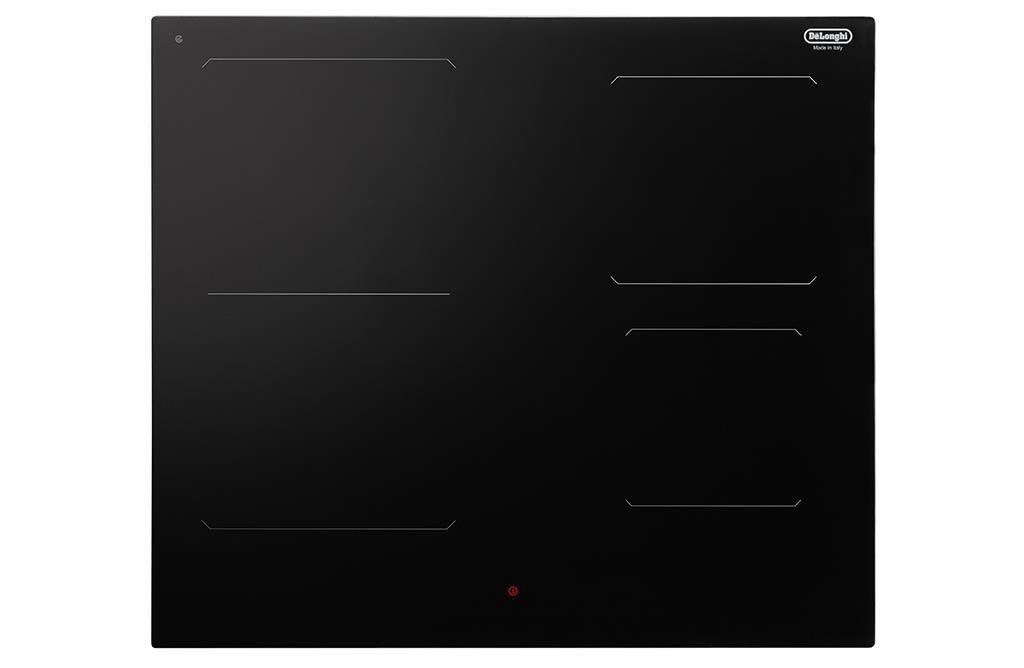 DeLonghi SLI602 Linea Life Piano Cottura ad Induzione 3 Zone Plus 1 Zone Bridge Funzione chef cook e melting Automatic easy start 60cm Nero