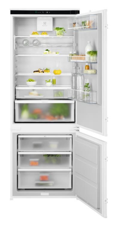 Electrolux KNR7TE75S Serie 700 Frigorifero con congelatore da incasso 376 Litri 70 cm. Total no frost Classe E