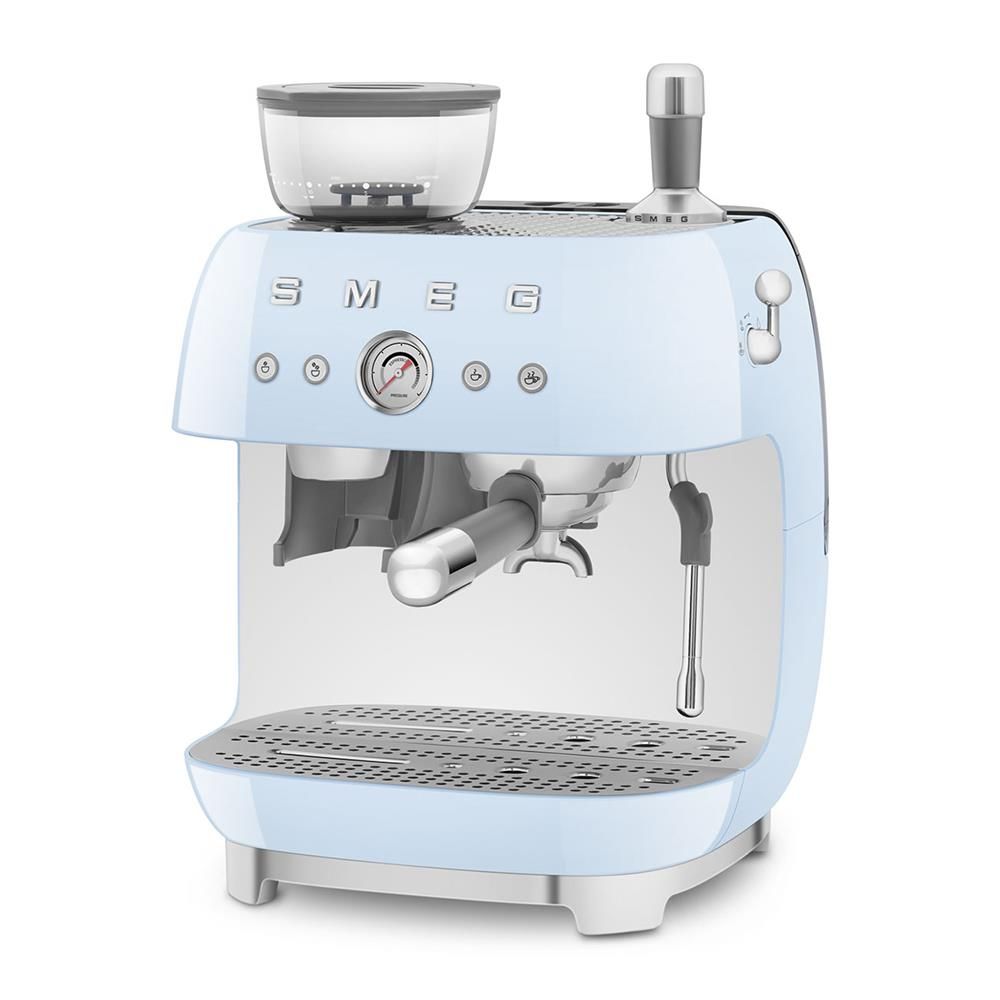 Smeg EGF03PBEU Macchina da Caffe' Espresso con Macina Caffe' Integrato Azzurro