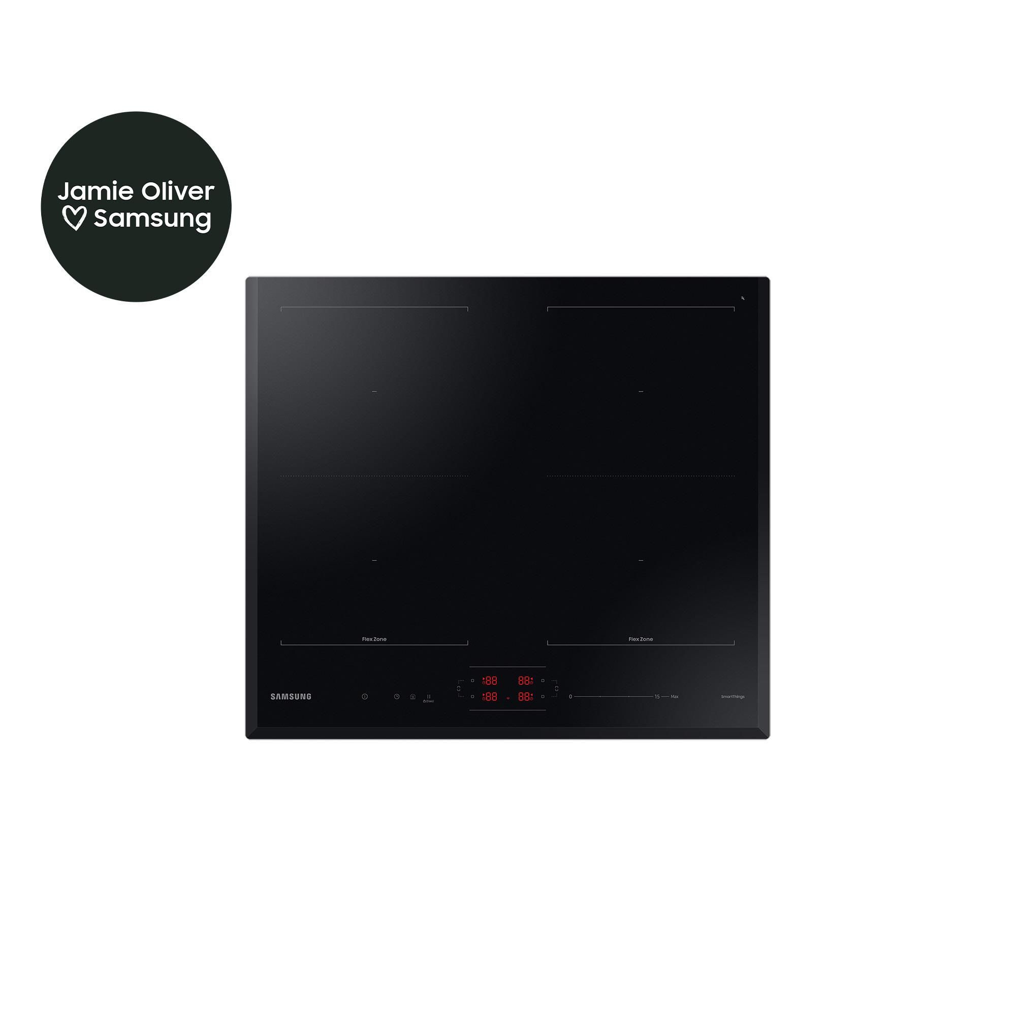 Samsung NZ64B5066KK Piano Cottura ad Induzione Power Control Slide Control Slim Fit Nero 60cm 4 Zone