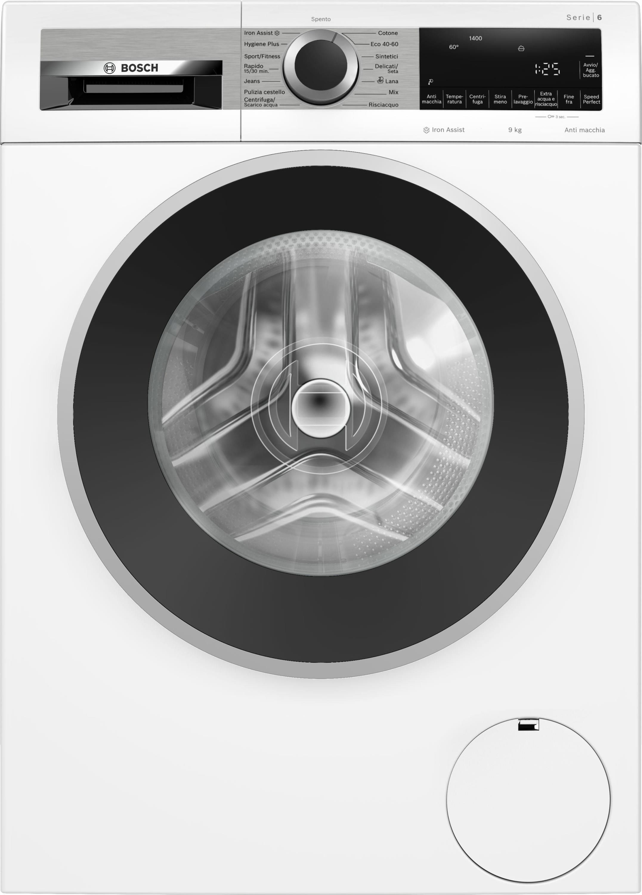 Bosch Serie 6 WGG244Z1II Lavatrice carica frontale 9 kg 1400 giri Classe A Bianca