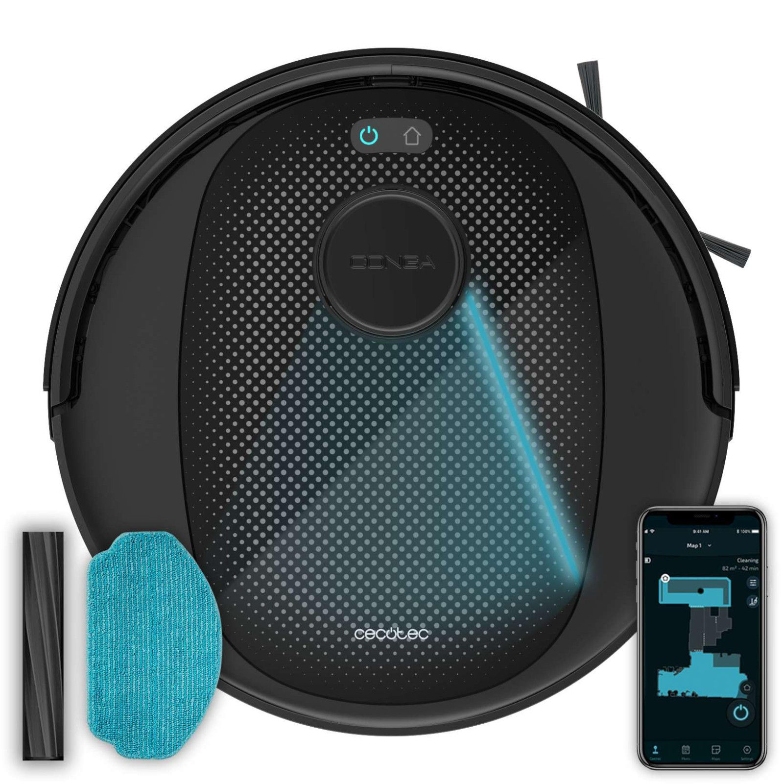 Cecotec Conga 7690 Immortal MAX M Robot Aspirapolvere 5000Pa Laser 220min