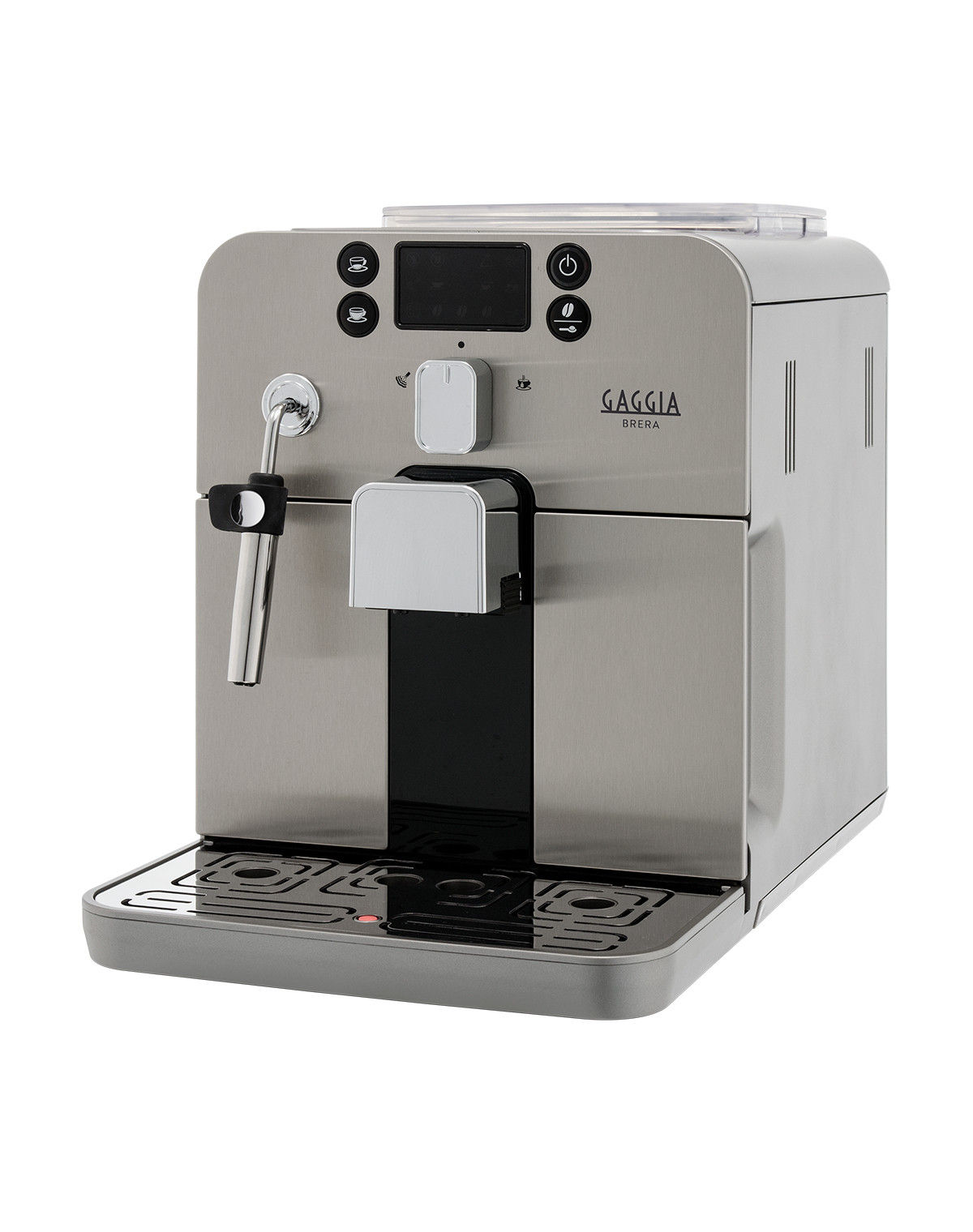 Gaggia brera macchina caffè automatica espresso cappuccino grani macinato argento