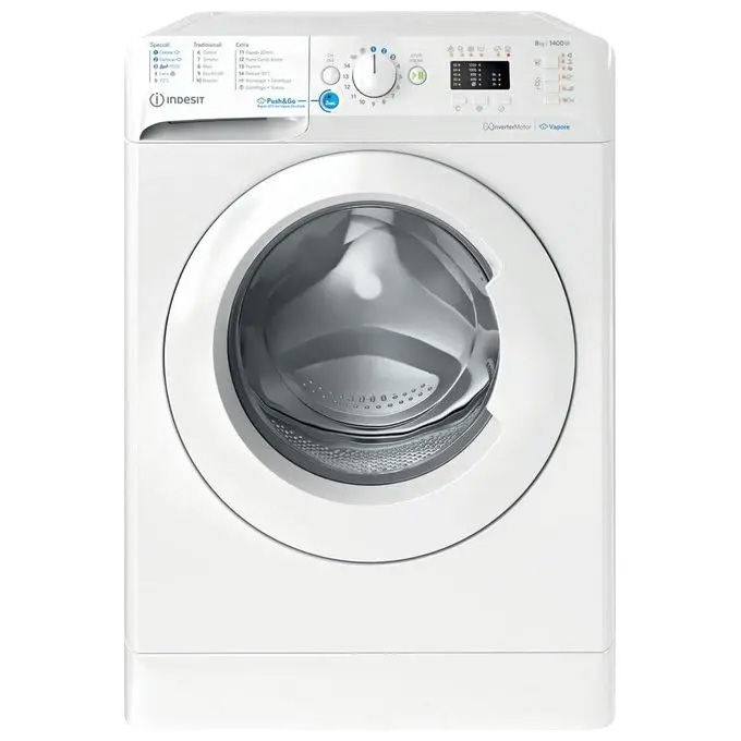 Indesit BWA 81496X WV IT Lavatrice a carica frontale 8 Kg Classe A Centrifuga 1351 giri Profondità 63 cm Inverter bianco