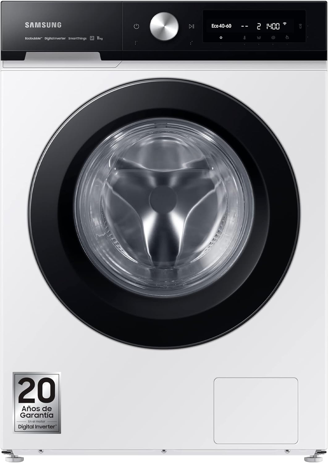 Samsung WW11BB534DAE Lavatrice Caricamento Frontale 11 Kg 1400 Giri/min Classe Energetica A Nero/Bianco